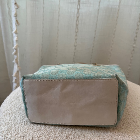 Gucci vintage GG canvas Bucket bag baby blue - Picture 5 of 16